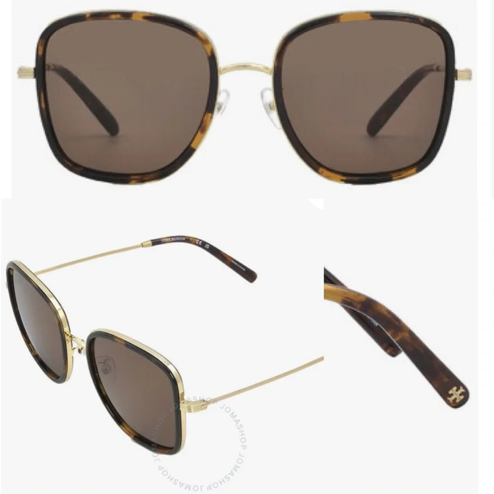 NWT Tory Burch | Brown Tortoise Shell Gradient Square Oversized Sunglasses $245